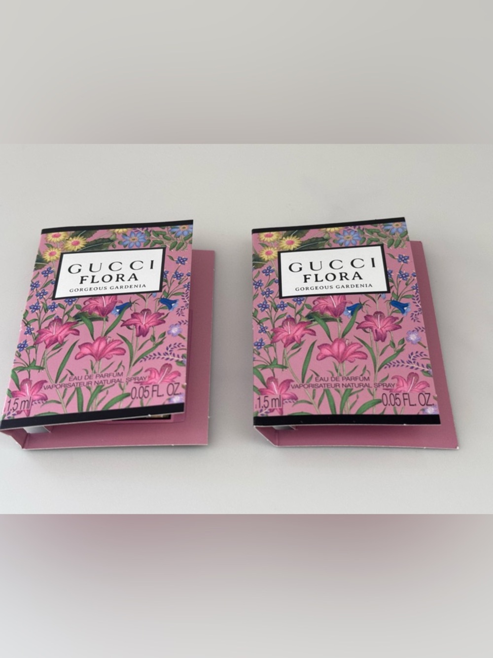 Gucci Flora Gorgeous Gardenia Mini Version Plus Sample X2 - Picture 3 of 4